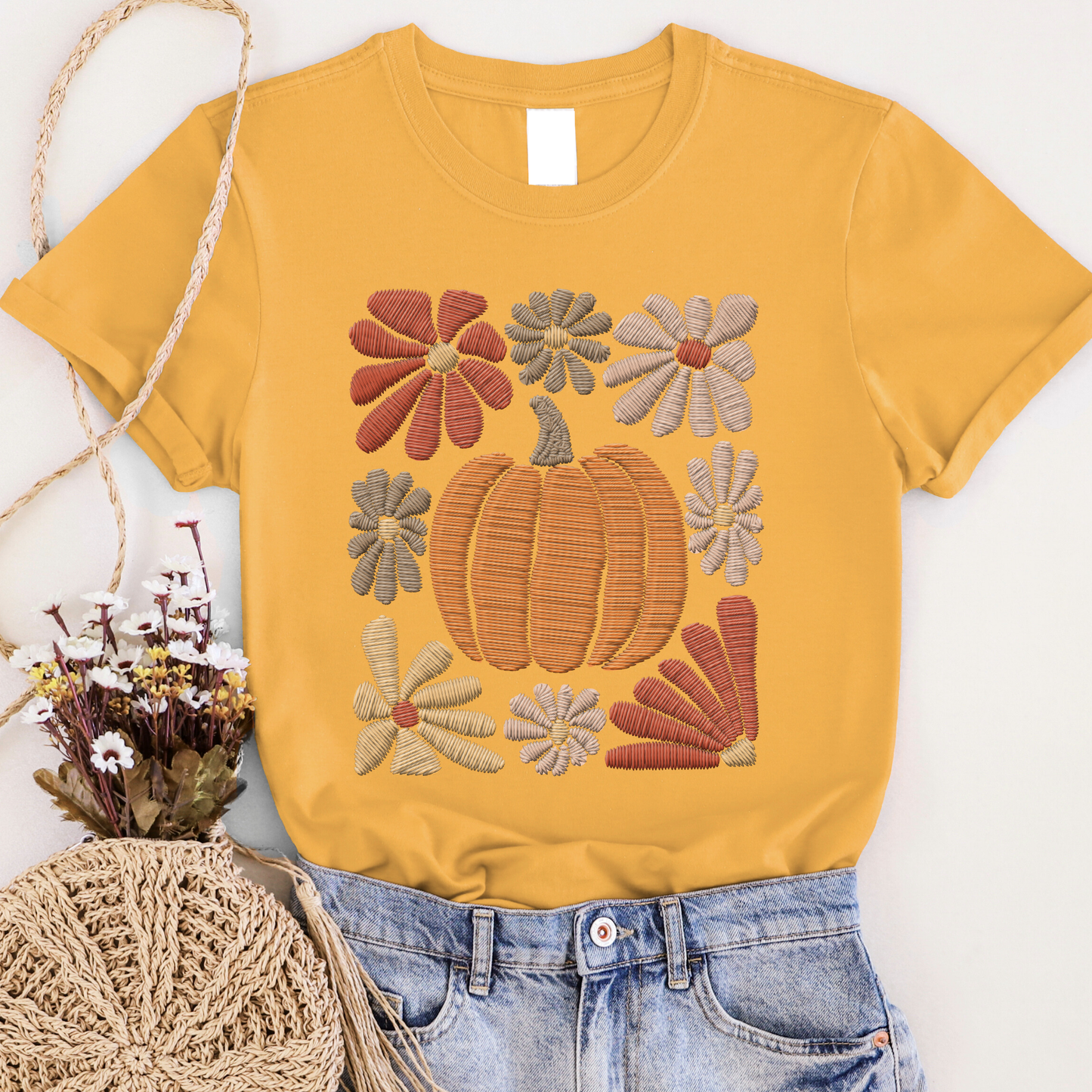 Daisy Pumpkin Graphic Tee