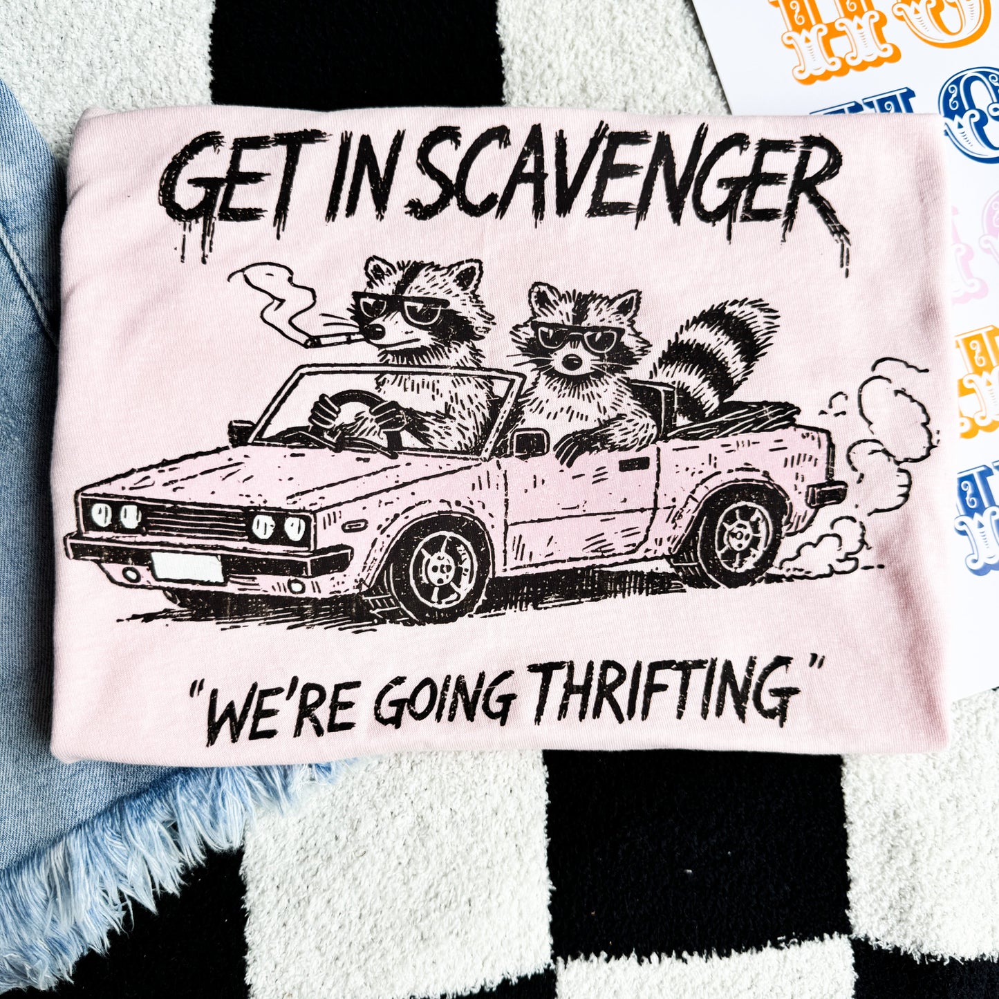 Get In Scavenger, We're Going Thrifting Graphic Tee