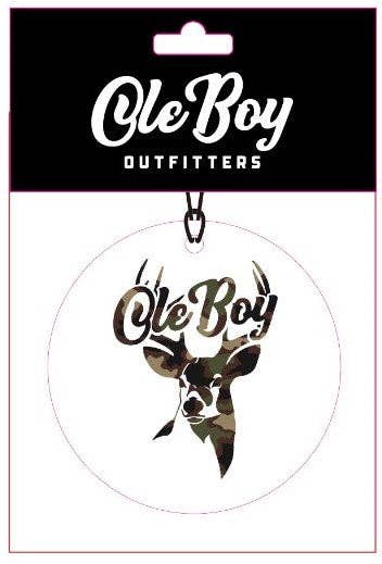 OLE BOY Camo Deer Air Freshener: Pine
