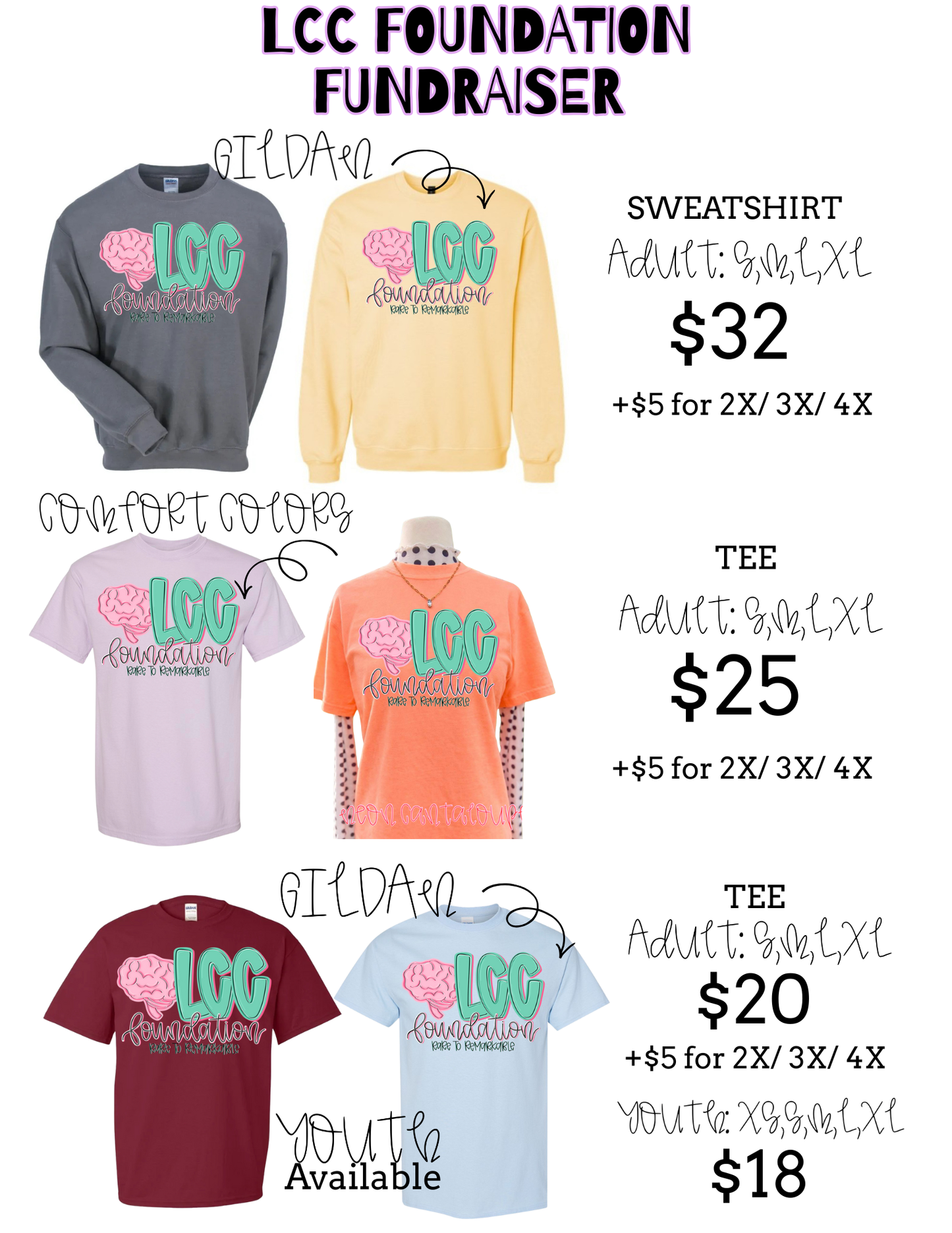 LCC FOUNDATION FUNDRAISER Gildan Tee