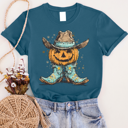 Pumpkin Cowboy Graphic Tee