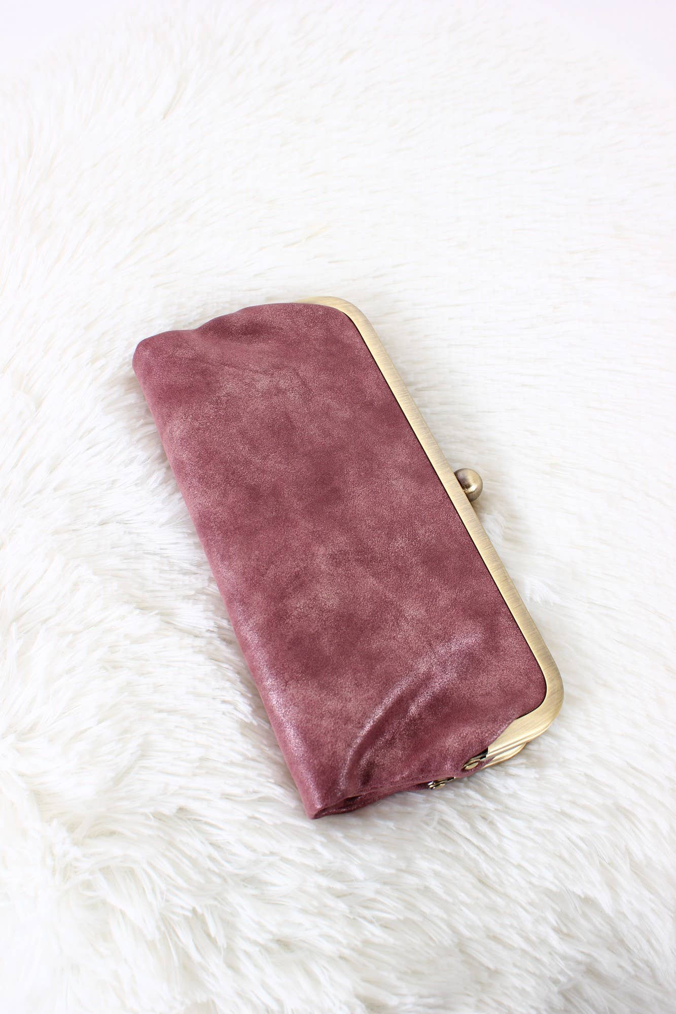 Lock Clutch Bag: Pearl Wine