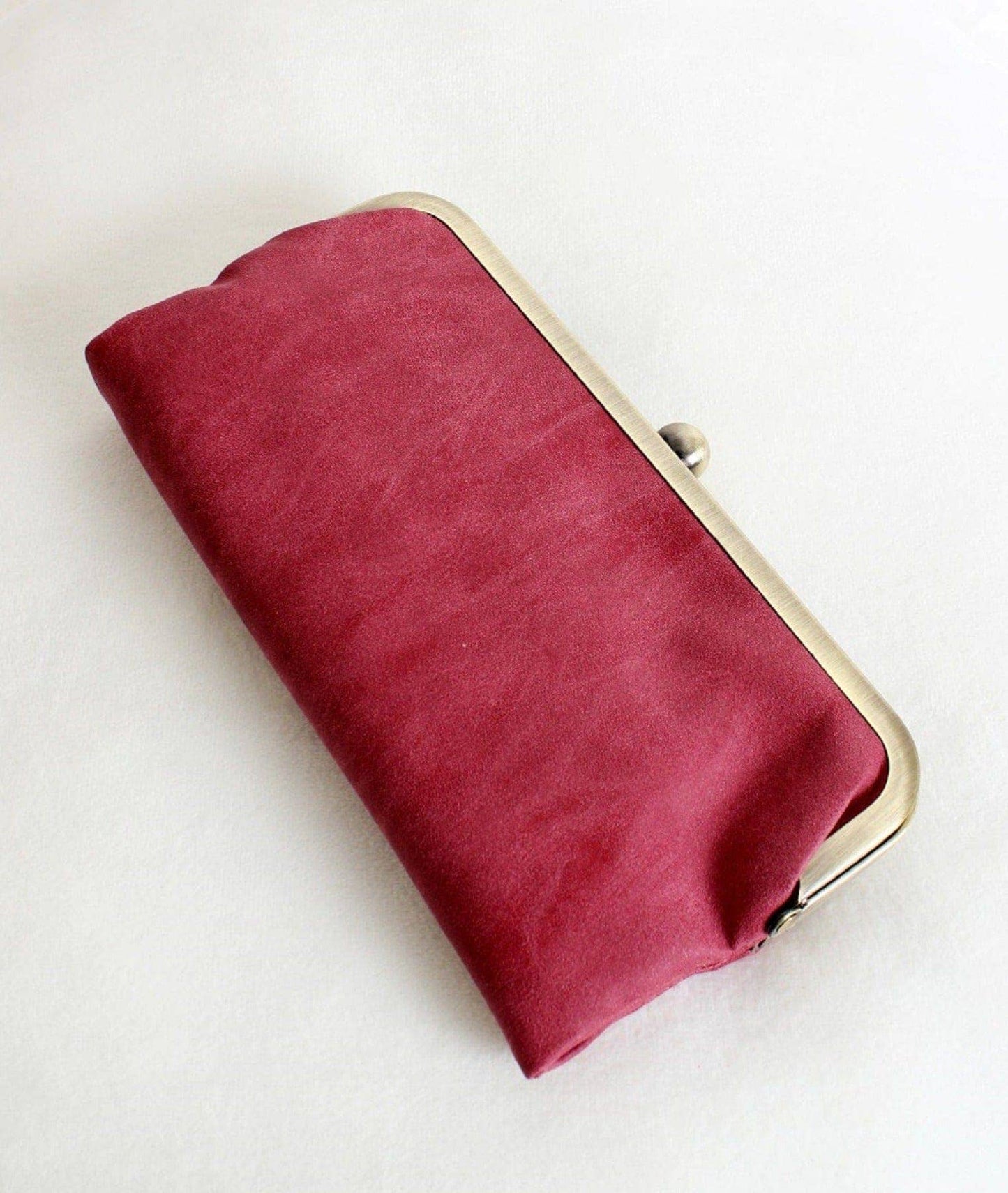 Lock Clutch Bag: Red