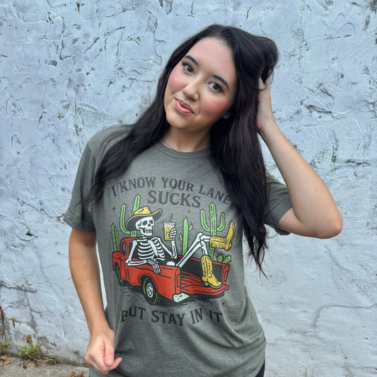 Stay In Your Lane Graphic Tee
