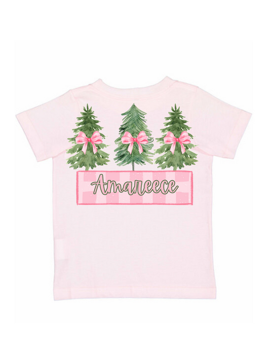 Girl Christmas Tree tee