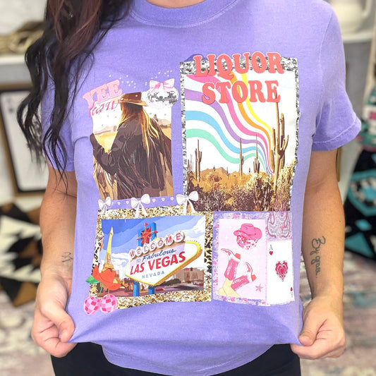 Vegas Collage Graphic Tee