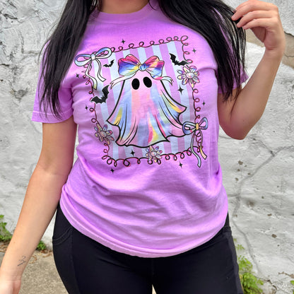 Neon Preppy Ghost Graphic Tee