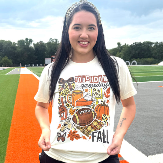 Touchdown Fall Collage Graphic Tee