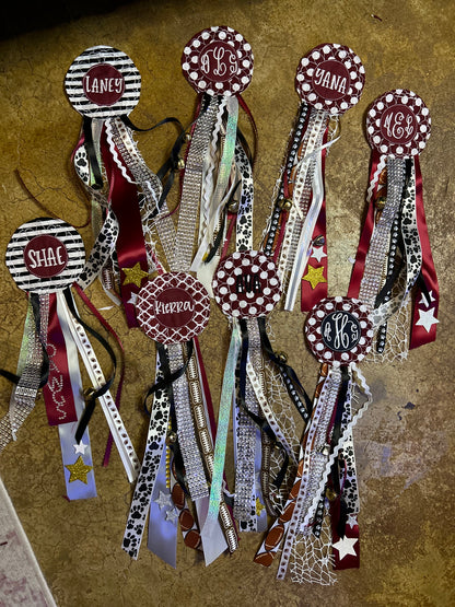 Embroidered Mum Corsages