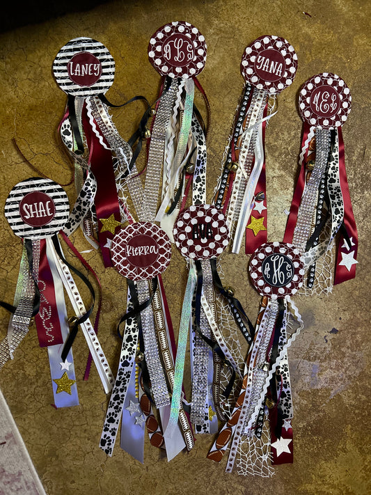 Embroidered Mum Corsages