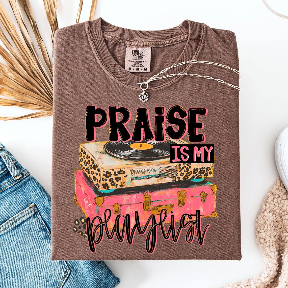 Praise Is My Playlist Graphic Tee