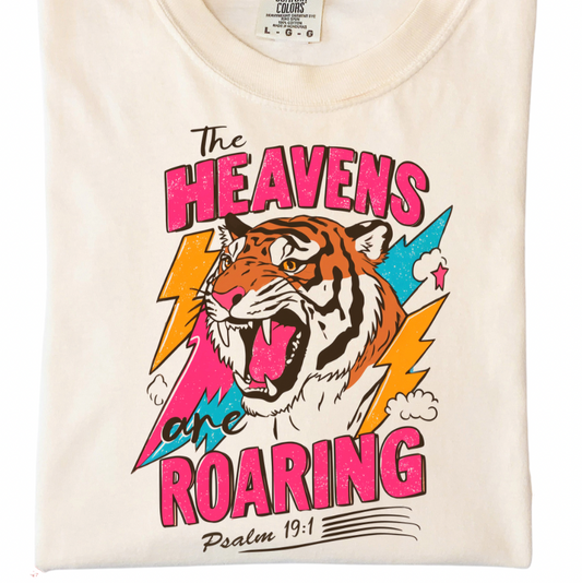 The Heavens are Roaring Pink Graphic Tee
