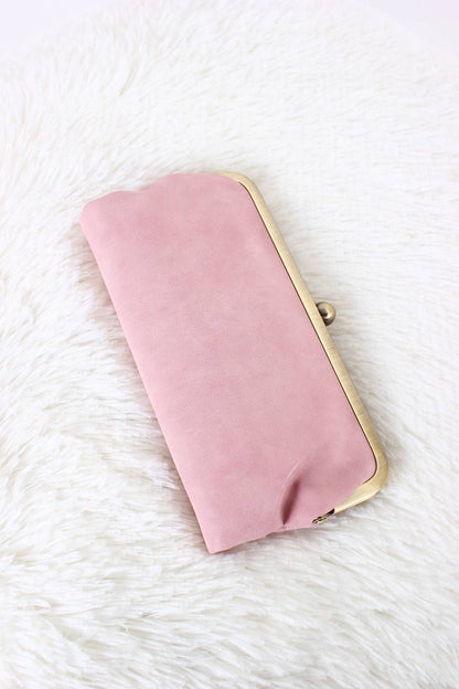 Lock Clutch Bag: Blush