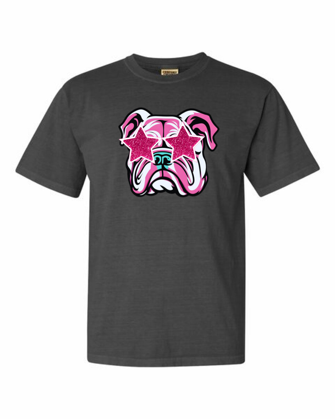 Bulldog Mascot with Stars Tee