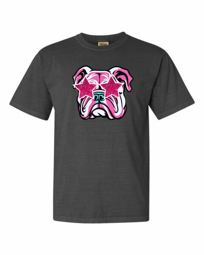 Bulldog Mascot with Stars Tee