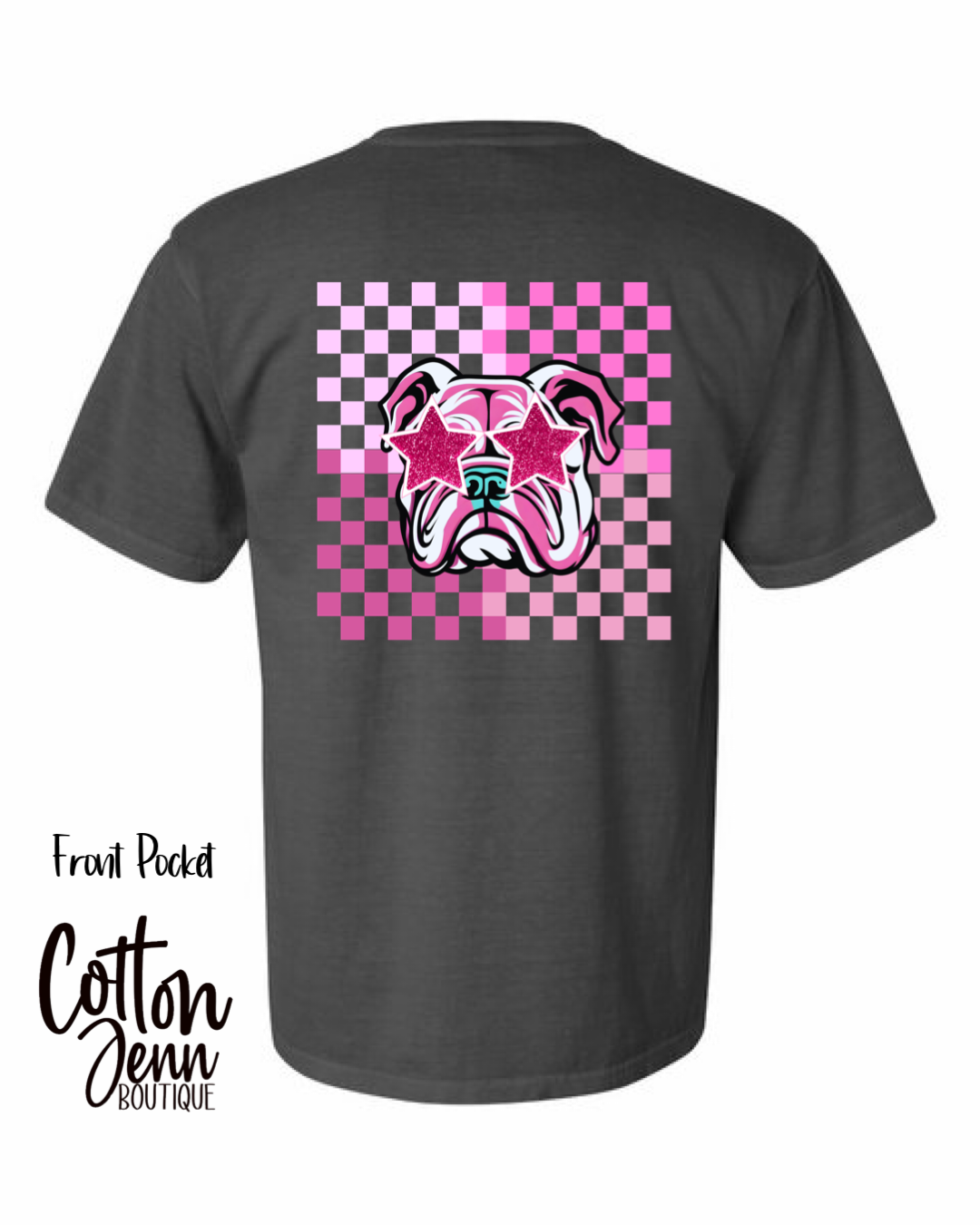 Checkered Bulldog Tee