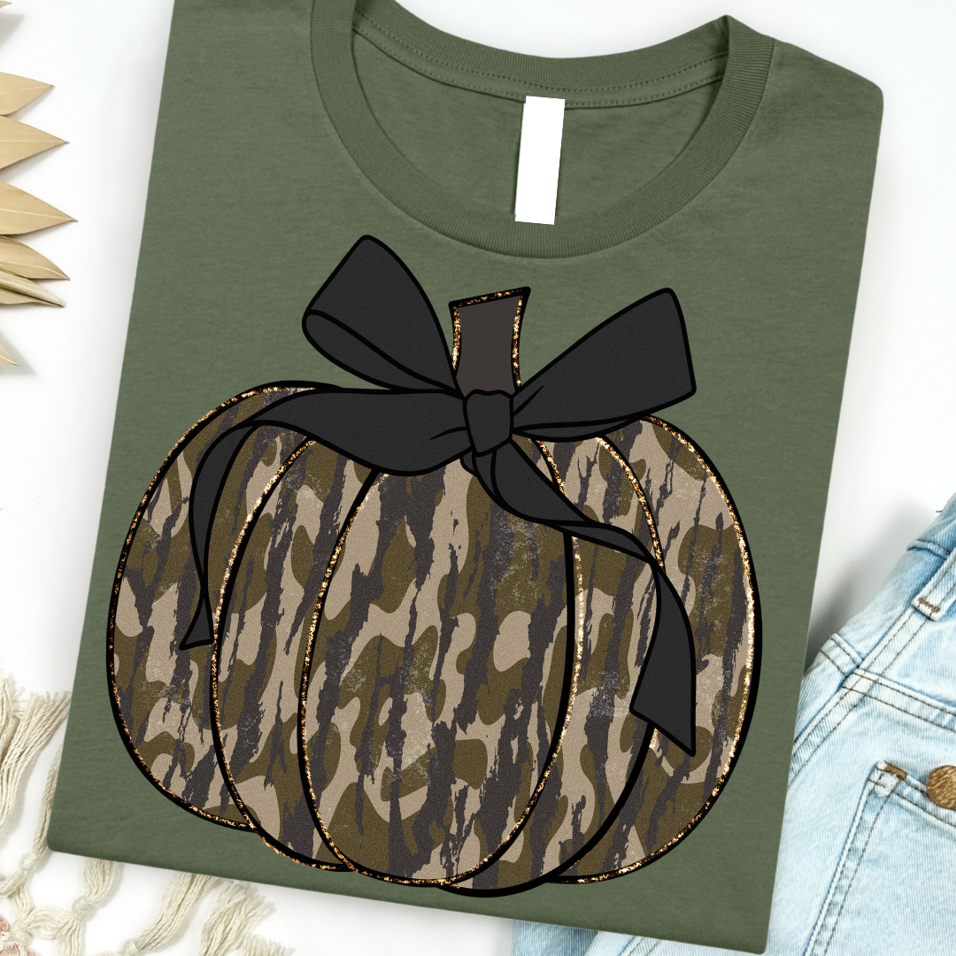 Camo Pumpkin Graphic Tee
